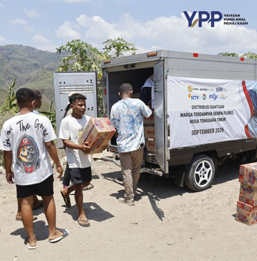 YPP Emtek Media Jangkau Manggarai Timur Salurkan Bantuan Gempa batubara dan Layanan Psikososial Anak